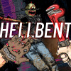 Hellbent gameplay featuring a dark, ruined environment
