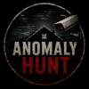 A dark security surveillance monitor displaying multiple camera feeds of empty rooms in Anomaly Hunt